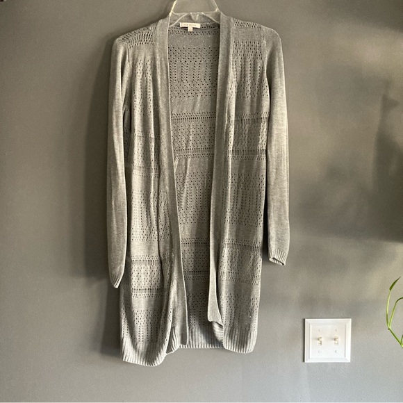 Skies Are Blue Lightweight Open Weave Soft Duster Cardigan - Picture 1 of 4